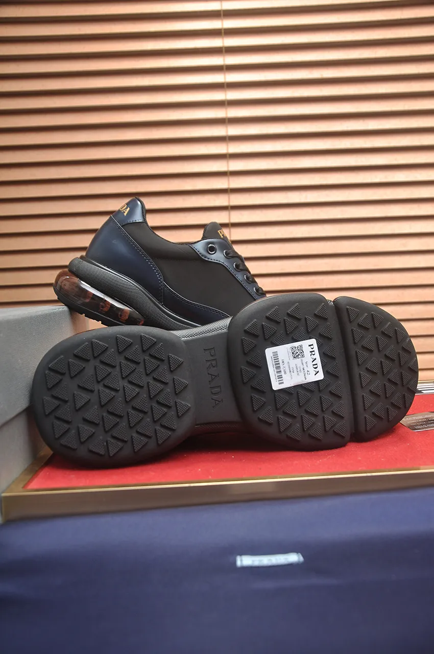 Men's shoes 💰700💶[PRADA] Men's shoes counter hot sale, official website synchronization, 👑Top version ✔️Original cowhide upper + cowhide lining, 1🆚1 replica, original original sole [black/blue/brown 3 colors] 🎯 Material: cowhide surface 🎯 Inner lining: cowhide 🎯 Sole: original molded outsole 🎯 size: Male 38-45 (45 is custom-made and cannot be returned or exchanged)